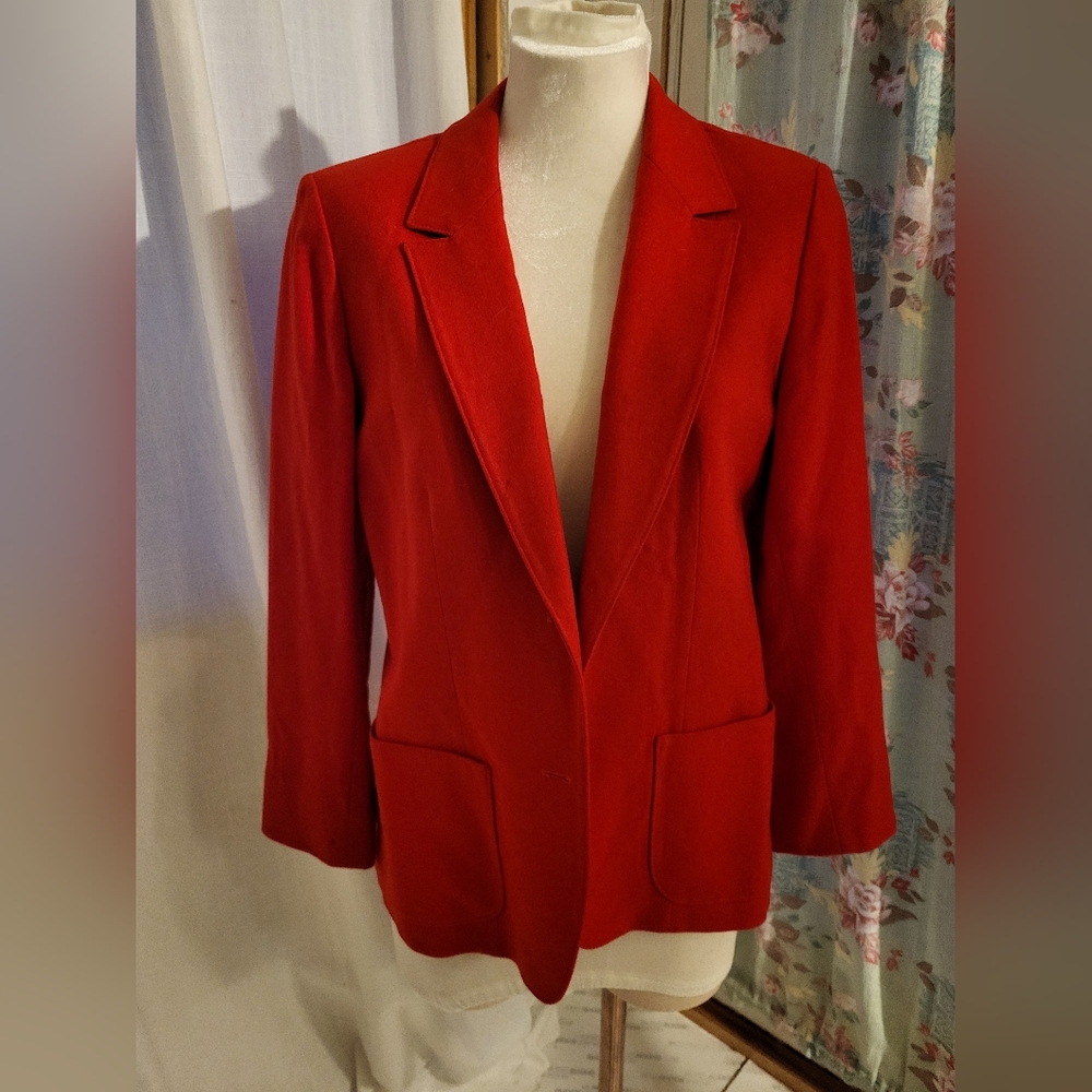 VINTAGE Pendleton Woolen Mills Red Blazer